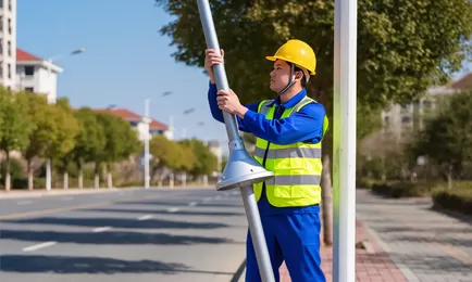 Cách lắp đặt đèn đường năng lượng mặt trời một mình?